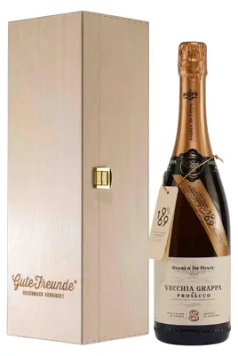 Produktbild von Vecchia Grappa di Prosecco mit Geschenk-Holzkiste