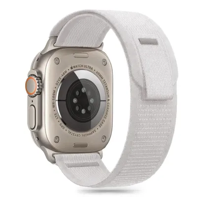 Zdjęcie produktu dla Tech-Protect Nylon Stripe Apple Watch 6 / 7 / 8 / 9 / 10 / Se / Ultra 1 / 2 (44 / 45 / 46 / 49 Mm) Crayon Grey