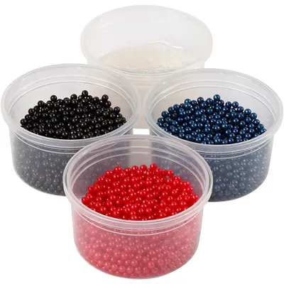 Produktbild von Pearl Clay Set, 3 x 25 g, 1 x 38 g Blau/Rot/Schwarz