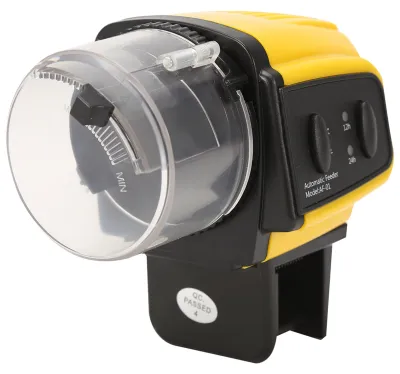 Image de 1 pièce - Minuterie numérique automatique en plastique pour aquarium domestique : distribution de nourriture pour poissons
