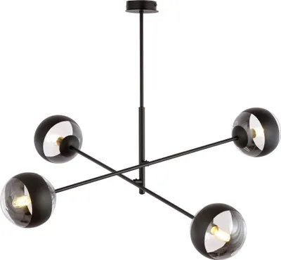 Obrázek produktu pro Lustr Emibig 4xE14 40W LINEAR 4 BLACK/STRIPE 1168/4