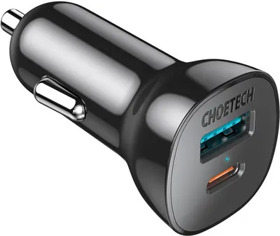 Produktbild von Choetech 38W QC3.0+PD20W Autoladegerät (schwarz)