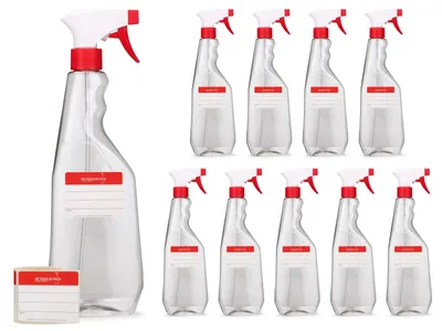 10 PET-Sprühflaschen 750 ml mit verstellbarer Düse