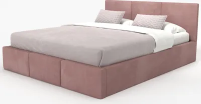Produktbild von Muralo POLSTERBETT für Schlafzimmer Stoffbett Bett mit Container Doppelbett Polsterbett mit Bettkasten Hellrosa 160cmx200cm