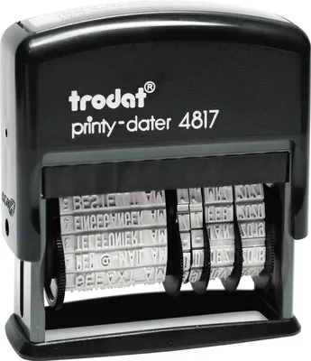 Produktbild von trodat Wortdrehstempel Printy DE m. Datum 4817