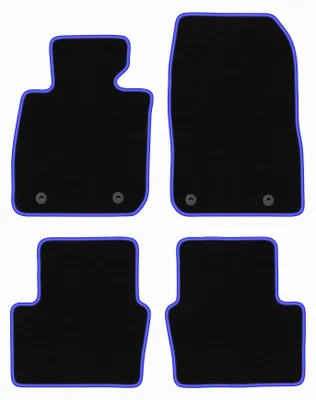 Immagine prodotto di Tappetini in velluto Nero/Blu per Mazda CX-3 2015- Set 4 pezzi