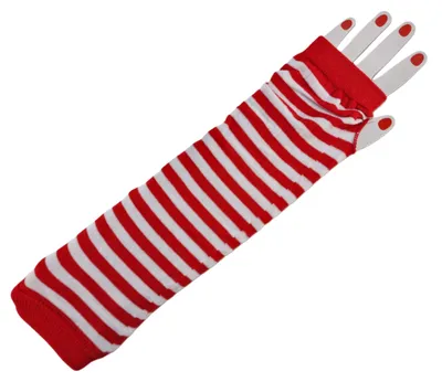 Produktbild von Ringel-Handstulpen, Handstulpen, rot-weiß, Einheitsgröße