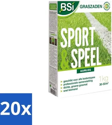 Produktbild von Graszaad Bulkverpakking 1 kg Sport & Speel Sterk & Slijtvast Gazon