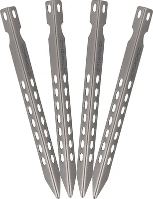 Obrázek produktu pro TOMSHOO 4/6-pack 6,3 palce kempinkové stanové kolíky, ultralehké, větruodolné titanové stanové kolíky, venkovní kempinkové turistické stanové kolíky, hřebíky