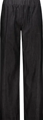 Produktbild von Monari Damen Wide Leg Jeans aus Lyocell und Baumwolle in Dunkelgrau, Größe 40