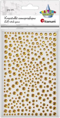Produktbild von Selbstklebende Kristalle gold 325 Stück Titanum