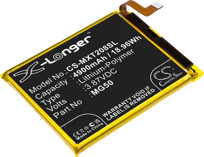 Produktbild von TECHTEK Akku Kompatibel mit [Motorola] Moto G9 Plus, Moto G9 Plus 2020, XT2087-1, XT2087-2 Ersetzt MG50