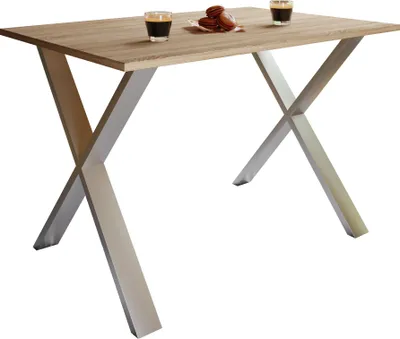 Immagine prodotto di Tavolo da pranzo in legno Premium | H. 76 x W. 110 x D. 80 cm | Tavolo da cucina Tavolo da pranzo Xona X
