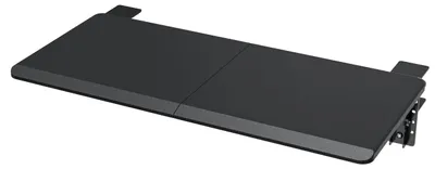 Tastaturablage faltbar, 68x29 cm, schwarz, mit Klemme