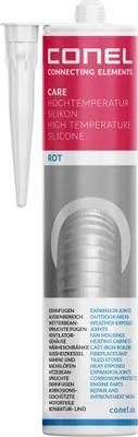 Produktbild von CONEL CARE Hochtemperatur Silikon Rot 310 ml hitzebeständige Fugenabdichtung bis 280°C, UV-beständig