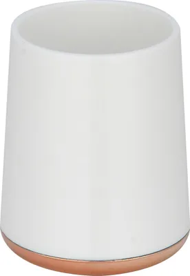 Zdjęcie produktu dla MSV Pojemnik na szczoteczki do zębów Pojemnik na szczoteczki do zębów Lena 8,3 x 11 cm biały/miedziany
