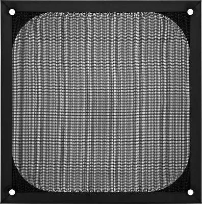 Produktbild von InLine Lüftergitter, Aluminium Filter, 140x140mm, schwarz, Lüfterhaube, Aluminium, Schwarz, 14 cm, 140 mm, 140 mm