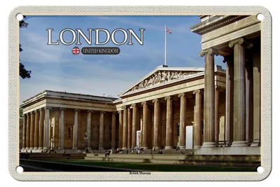 Produktbild von Blechschild Städte British Museum London England 18x12cm Dekoration