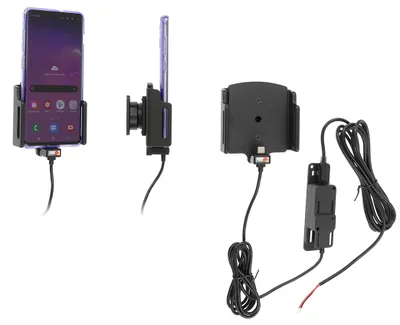 Produktbild von Brodit Gerätehalter 727204 mit Ladefunktion - für Smartphones - universell einsetzbar