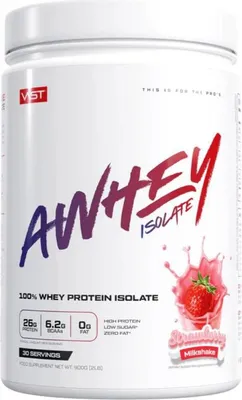 Produktbild von VAST AWhey Isolate (900g) Strawberry Milkshake - Eiweiße - Molkenprotein-Isolat