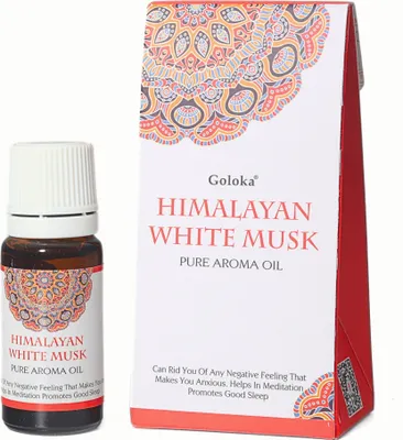 Produktbild von Goloka Duftöl - Naturdüfte für Aromatherapie, Diffusor, Duftlampe | (Weißer Himalaya Moschus)