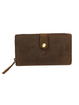 Produktbild von Hodalump & Ratschkatl Damen Geldbörse Geldtasche Sofferl Leder Braun