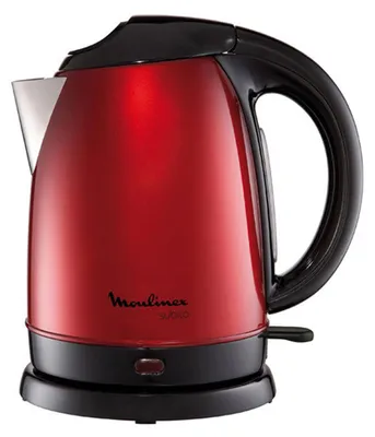 Produktbild von Moulinex Subito Red Kettle, 1,7 l, 2400 W, Rot, Nylon, Wasserstandsanzeige, Drahtlos