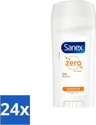Obrázok produktu pre Sanex Dezodorant Dermo Sensitive 65 ml - Hodnotné balenie - 24 kusov