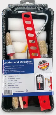 Produktbild von Plid Streichset Lackierset Pinsel Farbwanne Walze Steckbügel