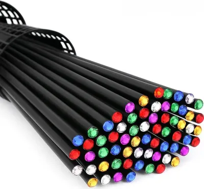 Immagine prodotto di Set di 40 matite di legno nere con diamante