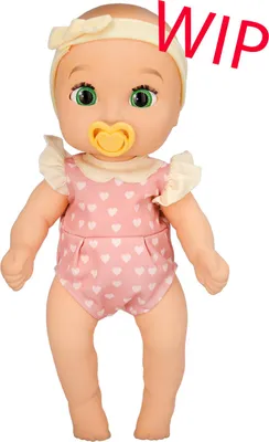 Produktbild von Realistische Babypuppe, 38 cm, rosa Outfit mit Accessoires