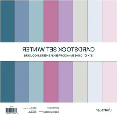 Zdjęcie produktu dla Kartki do scrapbookingu i rękodzieła z zimową fakturą – 30 x 30 cm – papier 240 g