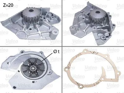 Produktbild von VALEO Kühlmittelpumpe Wasserpumpe für CITROËN Berlingo / Berlingo First (MF, GJK, GFK) 506291