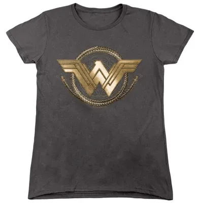 Produktbild von Wonder Woman - T-Shirt für Damen, Logo, Anliegend TV40661 (XL) (Holzkohle)