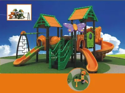 Produktbild von Kinderspielplatz Kunststoffspielplatz für Kinder Aktivitäten Freien Spielplätze