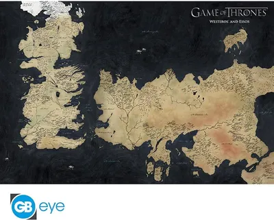 Image de Poster Game of Thrones Carte de Westeros 91.5x61cm