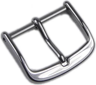 Produktbild von Minott Dornschließe Edelstahl Silbern für Lederarmbänder 20346S, Stegbreite:14mm