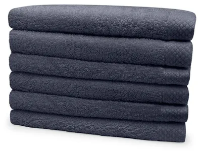 Produktbild von Eleganzzz Frottee-Handtuch 50x100cm – Anthrazit  – 50x100  – 100% Baumwolle – saugstark