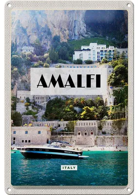 Produktbild von Blechschild Reise 20x30cm Amalfi Italy Urlaub Touristik