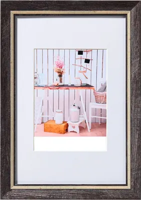 Zdjęcie produktu dla Ramka na zdjęcia Walther Chalet czarna 10x15 cm z passe-partout 7x10 cm