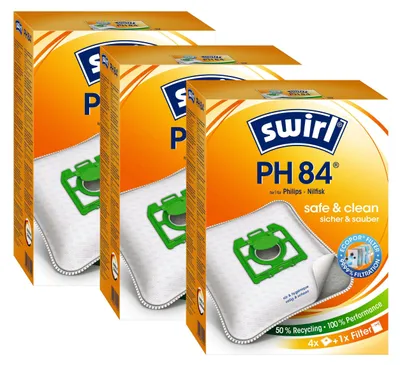 Produktbild von 3 x Swirl PH 84 Plus AirSpace Staubsaugerbeutel Staubbeutel Microvlies
