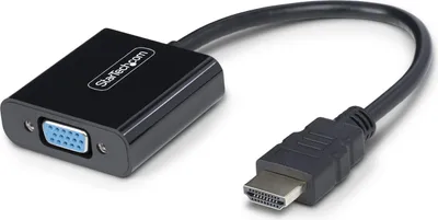 Immagine prodotto di StarTech.com Adattatore da HDMI a VGA - Convertitore attivo da HDMI a VGA - Convertitore attivo di video per computer da tavolo o portatili - 1920x1080 - 1080p
