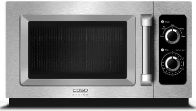Produktbild von Caso C1000M Mikrowelle, Edelstahldekor, 1000 Watt, 25 l Volumen, 51,1 cm Breite, Auftauautomatik