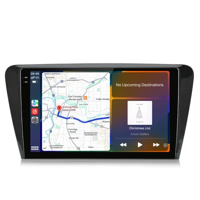 Obrázek produktu pro 10,36palcové autorádio s Androidem, 6+128 GB, rozlišení 2K, pro ŠKODA Octavia III 3 5E (2013–2018), bezdrátové připojení CarPlay a Android Auto, 4G, WiFi, GPS navigace, RDS, DSP, DAB+, Bluetooth