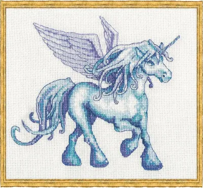 Obrázok produktu pre Súprava na vyšívanie krížikom Nimue "Malycorn", počítaný vzor, 47K, 18x16cm