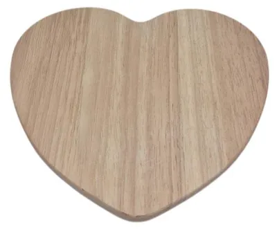 Image de Houten Broodplankje Hartvorm