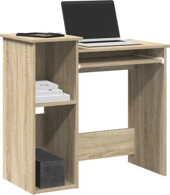 Obrázek produktu pro Nábytek Psací stůl s policemi Sonoma dub 84x40x78 cm materiál na bázi dřeva - Psací stoly 860447