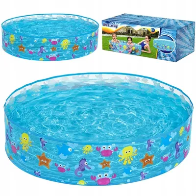 Produktbild von Bestway Planschbecken für Kinder bunt 122x25cm 219l 55028