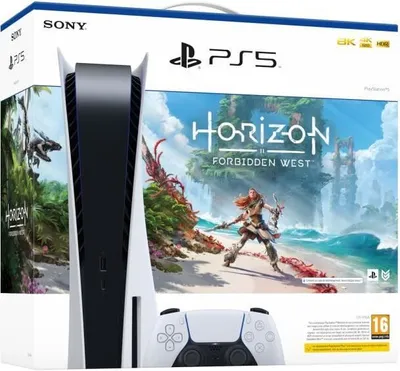 Produktbild von Sony Interactive Entertainment PlayStation®5 Console – Horizon Forbidden West™ Bundle, PlayStation 5, T (Jugendliche), Download