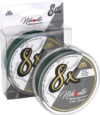 Zdjęcie produktu dla Plecionka Mocna Wytrzymała Mikado Nihonto Octa Braid 0.10Mm/150M Zielona